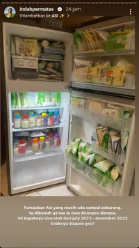 10 Potret Indah Permatasari Curhat Tentang Stok ASI Melimpah, Ada yang Dipompa Tahun 2022 - Bakal Dipakai Untuk Mandi