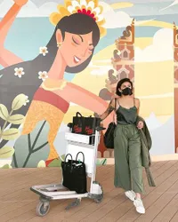 10 Potret Liburan Awkarin di Bali, Asyik Main Jet Ski Hingga Pose Pakai Bikini Two Piece