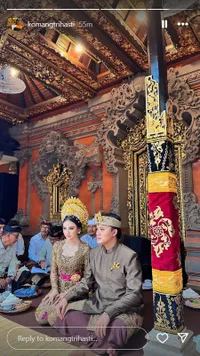 10 Potret Mahalini dan Rizky Febian Jalani Upacara Adat Mepamit di Bali