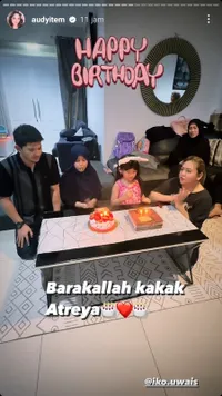 10 Potret Ulang Tahun Atreya Anak Audy Item dan Iko Uwais, Dirayakan Sederhana Bersama Keluarga - Makin Cantik Mulai Berhijab