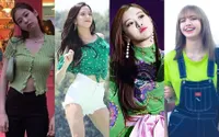 14 Foto Para Member BLACKPINK Sama-Sama Pakai Outfit Warna Hijau Namun dengan Gaya Berbeda!