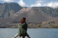 5 Hari Daki Rinjani, Lala Karmela Pamer Foto Indahnya Segara Anak