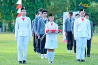 6 Potret Para Pemain 'DARI JENDELA SMP' Saat Jadi Paskibraka, Kompak Tampil Gagah dan Rapi - Saskia Chadwick Jadi Sorotan