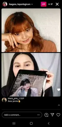 6 Potret Shegan Artis Tik Tok yang Sedang Viral, Tirukan Pose Mirip Lisa BLACKPINK Saat Live