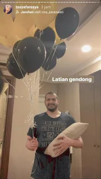 6 Potret Virtual Baby Shower Tasya Farasya, Bertema Quarantine Party - Hanya Dirayakan di Kamar Tidur