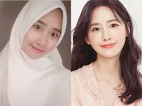6 Selebgram Hijaber 'Kembaran' Artis Korea, Dibilang Mirip Kim Go Eun Sampai Song Hye Kyo
