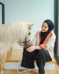 7 Momen Kuda Poni Masuk Rumah Zaskia Sungkar, Gemas Banget Dikenalkan ke Humaira dan Ukkasya