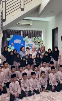 7 Momen Ulang Tahun Adzam Anak Nathalie Holscher & Sule, Dirayakan Syukuran Bareng Anak-Anak Yatim