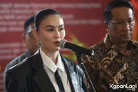 7 Potret Agnez Mo Datangi Kementerian Hukum, Ingin Tepis Kebingungan & Diskusi Terkait Hak Cipta Lagu