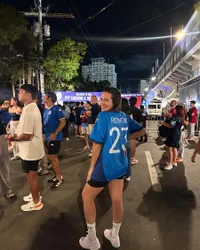 7 Potret Amanda Gonzales Terbang ke Filipina Dalam Kondisi Hamil Demi Melihat Sang Suami Tanding