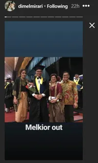 7 Potret Melkior Mirari, Anak Bungsu Nurul Arifin yang Jarang Tersorot dan Baru Saja Wisuda