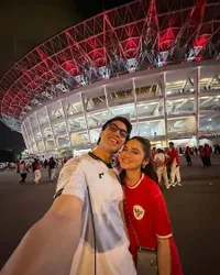 7 Potret El Rumi & Syifa Hadju Pamer Kencan Seru Nonton Timnas Indonesia, Couple Goals Favorit Banyak Orang