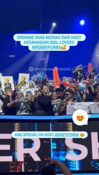 7 Potret Enzy Storia Jadi Co-host Indonesian Idol, Curi Perhatian - Makin Hidupkan Suasana