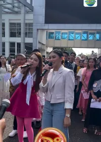 7 Potret Lady Rara Jadi Juri Audisi Offline Dangdut Academy 8