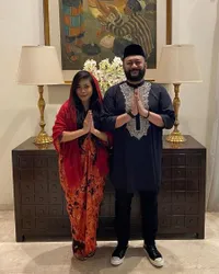 7 Potret Lebaran Kikan Namara Eks Cokelat dan Keluarga, Rock And Roll Abis!