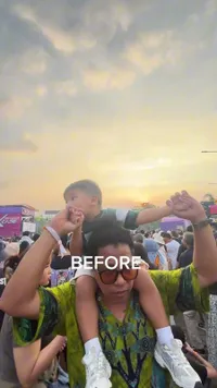 7 Potret Naka Joget Dengarkan Lagu dari Timur Sambil Digendong di Pundak Arie Kriting, Asyik Banget Gayanya