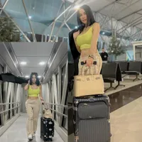 7 Potret Nikita Mirzani Berangkat Liburan ke Korea, Perut Rata & Body Goalsnya Bikin Netizen Salfok