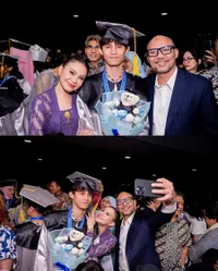 7 Potret Rizky Langit Anak Rossa & Yoyo Padi Wisuda SMA, Dapat Cium Hangat Dari Orangtua