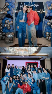 7 Potret Ulang Tahun Wanda Hara, Bertema Serba Biru Denim dan Dihadiri Teman-Tema Circle Artis
