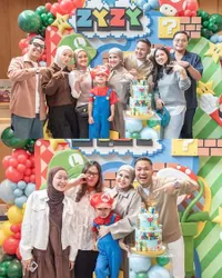 7 Potret Ultah Anak Sulung Kesha Ratuliu yang ke-4, Usung Tema Super Mario