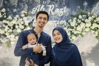 8 Potret Akikah Baby Ali Anak Vebby Palwinta, Serba Biru Penuh Bahagia