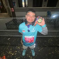 8 Potret Fadil Jaidi Akhirnya Selesaikan Marathon Pertama di Amerika, Berhasil Lari Sejauh 42 Kilometer: Terima Kasih Aku!