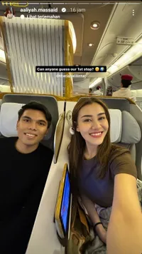 8 Potret Honeymoon Tipis-Tipis Thariq - Aaliyah, View Hotelnya Aktivitas Orang-Orang di Bandara 