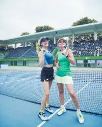 8 Potret Luna Maya Kalahkan Petenis Dunia Eugenie Bouchard, Ngakunya Pemula Ternyata Suhu