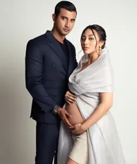 8 Potret Margin Istri Ali Syakieb Pamer Bare Baby Bump yang Sudah Besar di Maternity Shoot Terbaru