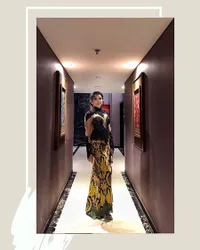8 Potret Millen Pakai Kebaya Belahan Tinggi di Pernikahan Ali Syakieb - Margin Wieheerm
