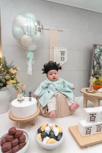 8 Potret Perayaan 100 Hari Kelahiran Ruel Anak Hansol Jang, Gemes Banget Pakai Hanbok
