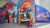 8 Potret Perayaan Ulang Tahun ke-4 Aqli Anak Ayu Dewi, Regi Datau Rela Pakai Kostum Spiderman