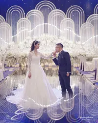 8 Potret Resepsi pernikahan Atries Angel Mantan Chef Juna, Digelar Mewah - Tampil Anggun Bermahkota Bak Kate Middleton