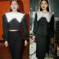 8 Potret Rina Nose Impersonate Isyana Sarasvati, Mulai dari Bibir Warna Hijau Sampai Penampilan di Video Klip Mirip Banget