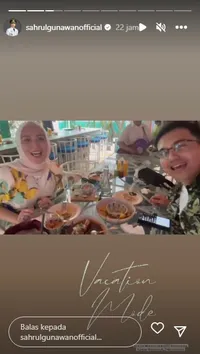 8 Potret Sahrul Gunawan dan Dine Mutiara Bulan Madu Romantis di Bali, Seperti Pasangan Muda yang Lagi Kasmaran