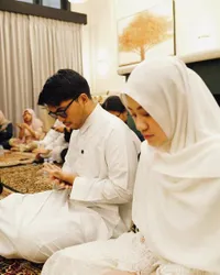8 Potret Thariq Halilintar & Aaliyah Massaid Gelar Pengajian, Reza Artamevia Turut Hadir