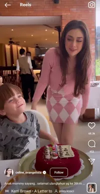 8 Potret Ulang Tahun Koa Anak Celine Evangelista, Dirayakan Tanpa Stefan William