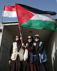 8 Potret Zaskia Adya Mecca hingga Ratna Galih Berangkat ke Mesir Untuk Ikuti 'Global March to Gaza', Berujung Dikepung Intel dan Polisi