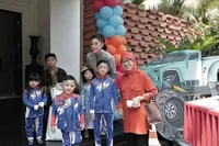 9 Potret Kemeriahan Ulang Tahun Cucu SBY, Ibas Yudhoyono dan Aliya Rajasa Kompak Pakai Kostum Balap