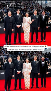 9 Potret Pemeran Film PANGKU Hadir di Red Carpet Busan International Film Festival 2025