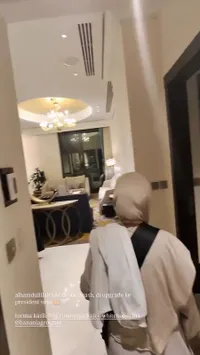 Aaliyah Massaid dan Thariq Halilintar Dapat Upgrade Hotel Saat Umrah, Bingung Buka Tirai