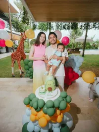 Potret Ultah Pertama Baby Arash, Aaliyah Massaid dan Thariq Halilintar Bahagia