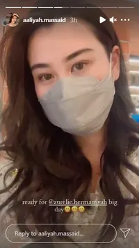 Dukung Sahabat, Aaliyah Massaid Hadiri Lamaran Aurel Hermansyah