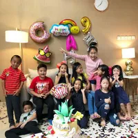 Abbey Ultah ke-9, Artika - Baim Beri Kejutan Manis Bareng Sahabat