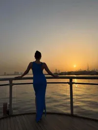 Agnez Mo Pamer Body Goals Saat di Dubai, Cantik Pakai Dress Panjang