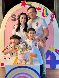 Ahok Rayakan Ulang Tahun Sarah yang ke-4, Puput Nastiti Sedang Hamil Anak ke-3?