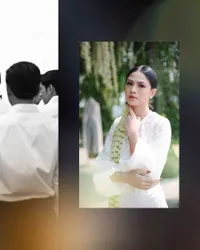 Akad Nikah Serba Putih, 11 Foto Pernikahan Hana Saraswati - Justin Harijawan