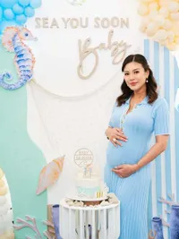 Aline Adita Gelar Baby Shower, Meriah Bertema Laut - Siap Sambut Bayi Laki-Laki