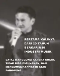 Anji Gagal Tampil karena Harus Istirahat Vokal, Langsung Minta Maaf di Atas Panggung