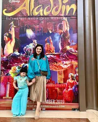 Arsy Dandan Bak Princess Jasmine, Jauh-Jauh ke Singapore Nonton Drama Musikal Aladdin